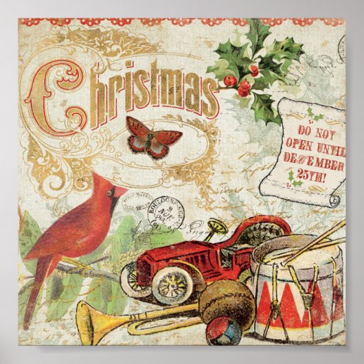 ヴィンテージクリスマストイズ ポスター (正面)