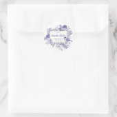 ヴィンテージクリスマストイレバードパインコーン ラウンドシール (バッグ)