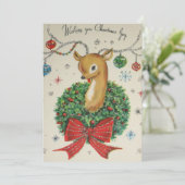 ヴィンテージクリスマストインデナーとオーナメント シーズンカード (スタンド正面)