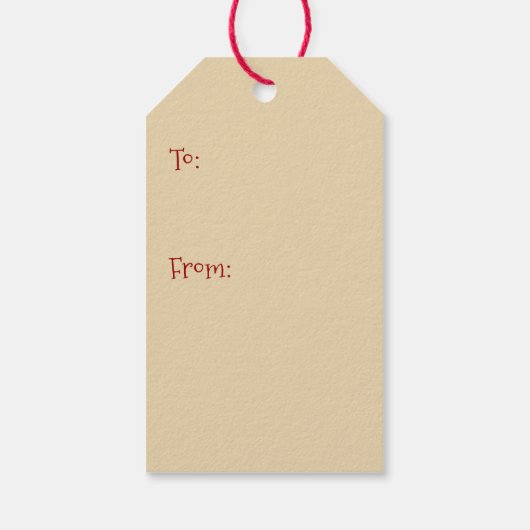 ヴィンテージクリスマストインデナーピース ギフトタグ (裏面)