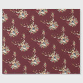 ヴィンテージクリスマストインデナーラッピング紙 ラッピングペーパー (フラット)