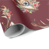 ヴィンテージクリスマストインデナーラッピング紙 ラッピングペーパー (ロールコーナー)