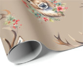 ヴィンテージクリスマストインデナーラッピング紙 ラッピングペーパー (ロールコーナー)