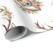 ヴィンテージクリスマストインデナーラッピング紙 ラッピングペーパー (ロールコーナー)