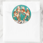 ヴィンテージクリスマストインデナーラブ ラウンドシール (バッグ)