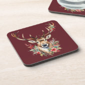 ヴィンテージクリスマストインデナー懸命プラスチックのコースター コースター (左側)