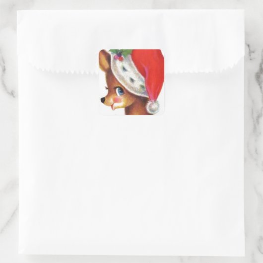 ヴィンテージクリスマストインデナー スクエアシール (バッグ)