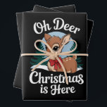ヴィンテージクリスマストナカイOh Deer Christmas Here ラッピングペーパーシート<br><div class="desc">ヴィンテージクリスマストインデナーOh Deer Christmasはこちら</div>