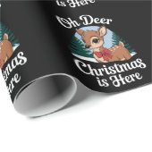 ヴィンテージクリスマストナカイOh Deer Christmas Here ラッピングペーパー (ロールコーナー)