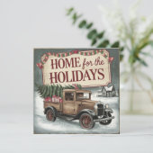 ヴィンテージクリスマストラックホームフォーザホリデー 招待状 (スタンド正面)