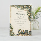 ヴィンテージクリスマストレインパーティ 招待状 (スタンド正面)