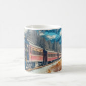 ヴィンテージクリスマストレイン(リース付) コーヒーマグカップ (中央)