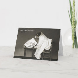 ヴィンテージクリスマスドッグ書- Santa Pawsへ シーズンカード