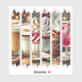 ヴィンテージクリスマスドリンク和紙テープスクラップブック シール