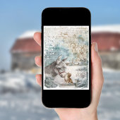 ヴィンテージクリスマスドンキーキッテン シーズンカード