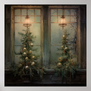 ヴィンテージクリスマスナイトポスター ポスター