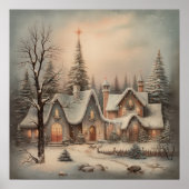 ヴィンテージクリスマスナイトポスター ポスター (正面)