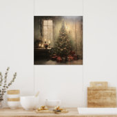 ヴィンテージクリスマスナイトポスター ポスター (キッチン)