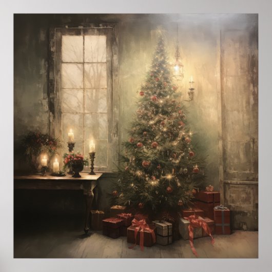 ヴィンテージクリスマスナイトポスター ポスター (正面)