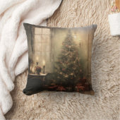ヴィンテージクリスマスナイト装飾用クッション クッション (ブランケット)
