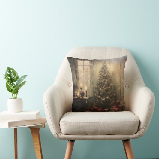 ヴィンテージクリスマスナイト装飾用クッション クッション (椅子)