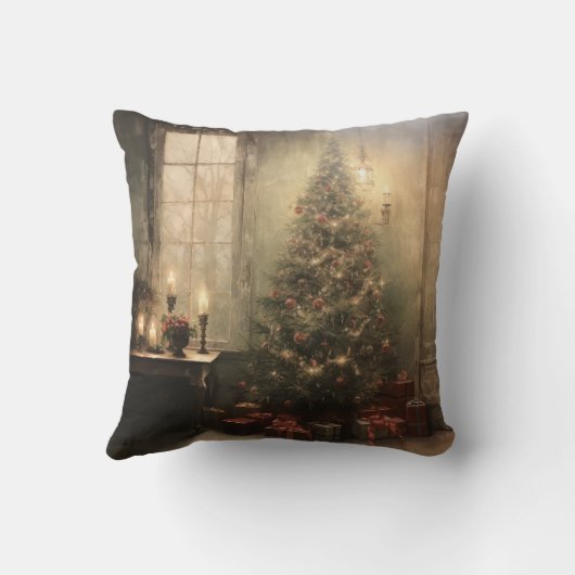 ヴィンテージクリスマスナイト装飾用クッション クッション (裏面)