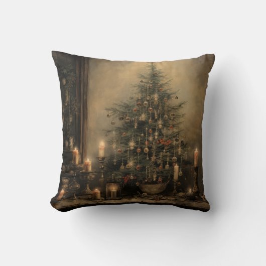 ヴィンテージクリスマスナイト装飾用クッション クッション (正面)