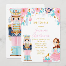 ヴィンテージクリスマスナツクラッカーベビーシャワー