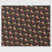 ヴィンテージクリスマスニューヨークウィンドウディスプレイ ラッピングペーパー (フラット)