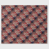 ヴィンテージクリスマスニューヨークウィンドウディスプレイ ラッピングペーパー (フラット)