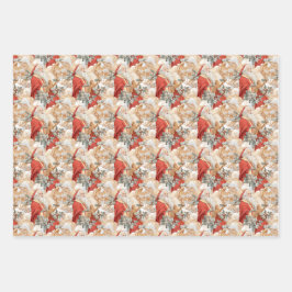 ヴィンテージクリスマスノスタルジア ラッピングペーパーシート