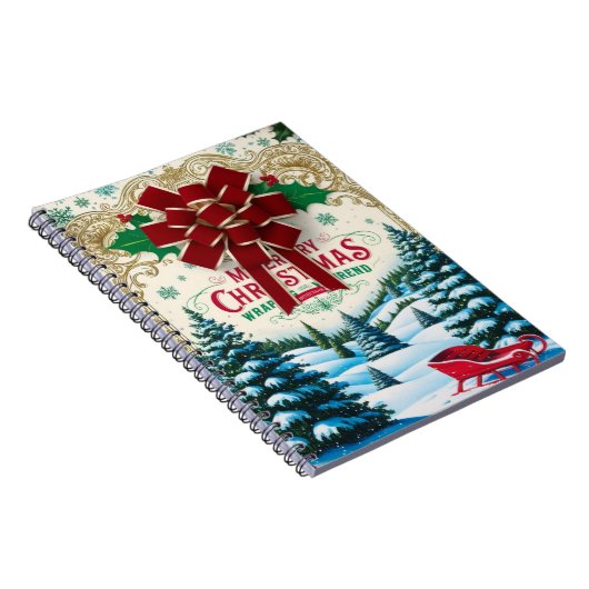 ヴィンテージクリスマスノートブック ノートブック (右側)
