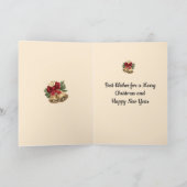 ヴィンテージクリスマスノールエンジェルグリーティング シーズンカード (内部)