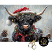 ヴィンテージクリスマスハイランドカウデコパージュ 薄葉紙