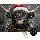 ヴィンテージクリスマスハイランドカウデコパージュ 薄葉紙