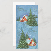 ヴィンテージクリスマスハウストゥハウス シーズンカード (正面/裏面)