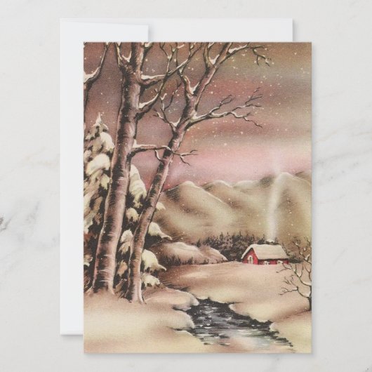 ヴィンテージクリスマスハウス シーズンカード (正面)