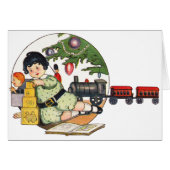 ヴィンテージクリスマスハッピーボーイ遊ズのおもちゃつき (正面横)