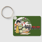 ヴィンテージクリスマスハッピーボーイ遊ズのおもちゃつき キーホルダー (裏面)