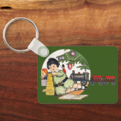 ヴィンテージクリスマスハッピーボーイ遊ズのおもちゃつき キーホルダー (裏面)