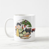 ヴィンテージクリスマスハッピーボーイ遊ズのおもちゃつき コーヒーマグカップ (左)