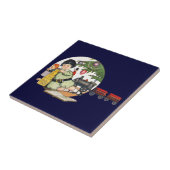 ヴィンテージクリスマスハッピーボーイ遊ズのおもちゃつき タイル (側面)