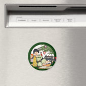 ヴィンテージクリスマスハッピーボーイ遊ズのおもちゃつき マグネット (インサイチュ (食洗機))