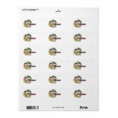 ヴィンテージクリスマスハッピーボーイ遊ズのおもちゃつき ラベル (フルシート)