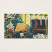 ヴィンテージクリスマスハンヌカのペットがリビングルームに (正面)