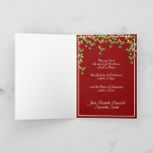 ヴィンテージクリスマスハークザヘラルドエンジェルス歌 シーズンカード (内部)