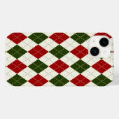 ヴィンテージクリスマスハーレクインプレイド |電話ケース Case-Mate iPhoneケース (裏面 (横))