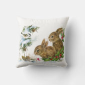 ヴィンテージクリスマスバニー クッション (裏面)