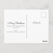 ヴィンテージクリスマスバニー ポストカード (裏面)