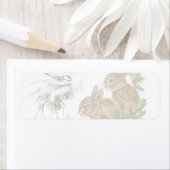 ヴィンテージクリスマスバニー ラベル (インサイチュ)